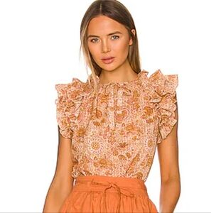 Ulla Johnson Eliza Top In Meadow Size 10